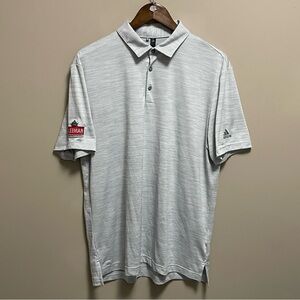 Adidas Sleeman Spacedye Stripe Golf Polo Shirt Men’s Large